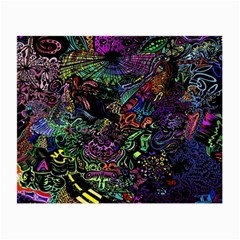 Trippy Dark Psychedelic Small Glasses Cloth by Sarkoni