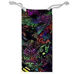 Trippy Dark Psychedelic Jewelry Bag by Sarkoni