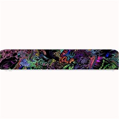 Trippy Dark Psychedelic Small Bar Mat by Sarkoni