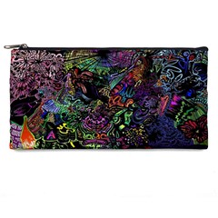 Trippy Dark Psychedelic Pencil Case by Sarkoni