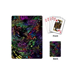 Trippy Dark Psychedelic Playing Cards Single Design (mini) by Sarkoni