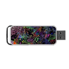 Trippy Dark Psychedelic Portable Usb Flash (two Sides) by Sarkoni