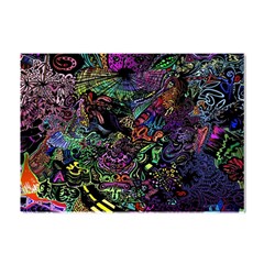 Trippy Dark Psychedelic Crystal Sticker (a4) by Sarkoni