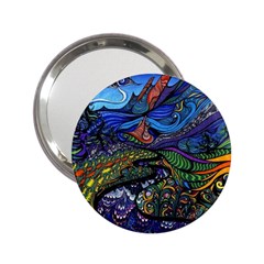 Psychedelic Landscape 2.25  Handbag Mirrors