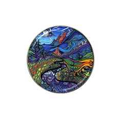 Psychedelic Landscape Hat Clip Ball Marker (4 Pack) by Sarkoni