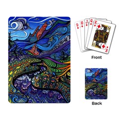 Psychedelic Landscape Playing Cards Single Design (rectangle) by Sarkoni