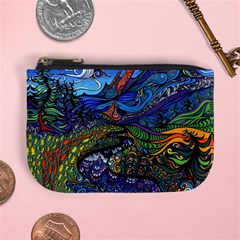 Psychedelic Landscape Mini Coin Purse