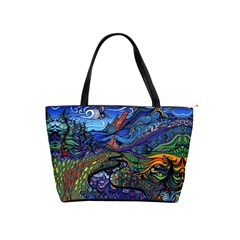 Psychedelic Landscape Classic Shoulder Handbag