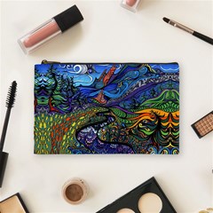 Psychedelic Landscape Cosmetic Bag (Medium)