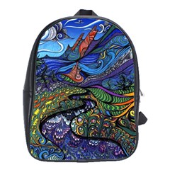 Psychedelic Landscape School Bag (Large)