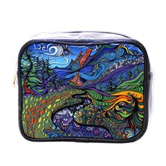 Psychedelic Landscape Mini Toiletries Bag (One Side)