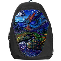 Psychedelic Landscape Backpack Bag