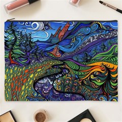 Psychedelic Landscape Cosmetic Bag (XXXL)