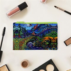 Psychedelic Landscape Cosmetic Bag (XS)