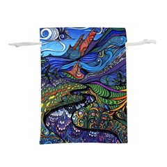 Psychedelic Landscape Lightweight Drawstring Pouch (S)