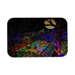 Nature Moon Psychedelic Painting Open Lid Metal Box (silver)   by Sarkoni