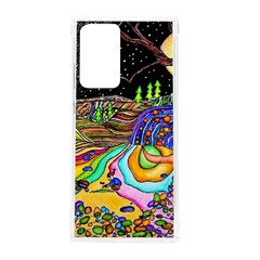 Nature Moon Psychedelic Painting Samsung Galaxy Note 20 Ultra Tpu Uv Case by Sarkoni