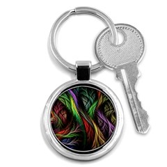 Abstract Psychedelic Key Chain (round) by Sarkoni