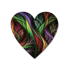 Abstract Psychedelic Heart Magnet by Sarkoni