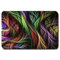 Abstract Psychedelic Large Doormat