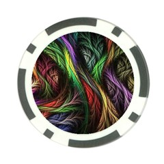 Abstract Psychedelic Poker Chip Card Guard by Sarkoni