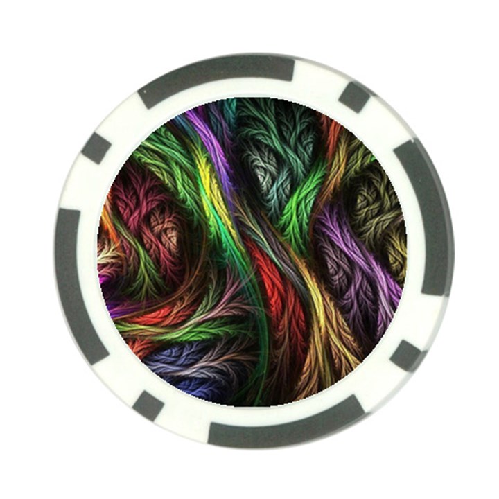 Abstract Psychedelic Poker Chip Card Guard