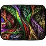 Abstract Psychedelic Two Sides Fleece Blanket (Mini) 35 x27  Blanket Back