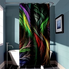 Abstract Psychedelic Shower Curtain 36  X 72  (stall)  by Sarkoni