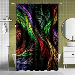 Abstract Psychedelic Shower Curtain 48  X 72  (small)  by Sarkoni