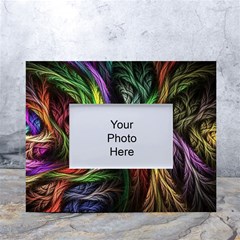 Abstract Psychedelic White Tabletop Photo Frame 4 x6 