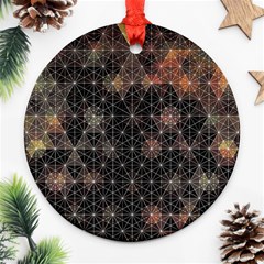 Abstract Psychedelic Geometry Andy Gilmore Sacred Ornament (round) by Sarkoni