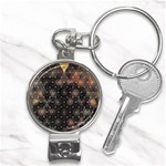 Abstract Psychedelic Geometry Andy Gilmore Sacred Nail Clippers Key Chain Front