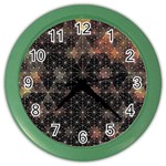 Abstract Psychedelic Geometry Andy Gilmore Sacred Color Wall Clock Front