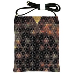 Abstract Psychedelic Geometry Andy Gilmore Sacred Shoulder Sling Bag by Sarkoni