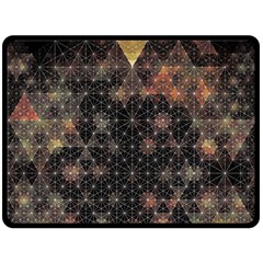 Abstract Psychedelic Geometry Andy Gilmore Sacred Fleece Blanket (large) by Sarkoni