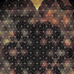 Abstract Psychedelic Geometry Andy Gilmore Sacred Play Mat (square) by Sarkoni