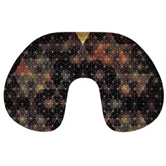 Abstract Psychedelic Geometry Andy Gilmore Sacred Travel Neck Pillow by Sarkoni