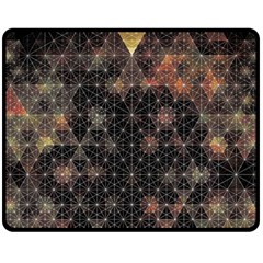 Abstract Psychedelic Geometry Andy Gilmore Sacred Two Sides Fleece Blanket (medium) by Sarkoni