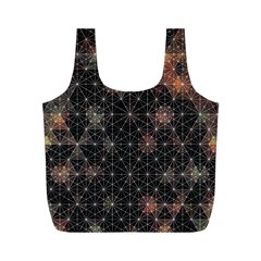 Abstract Psychedelic Geometry Andy Gilmore Sacred Full Print Recycle Bag (m) by Sarkoni