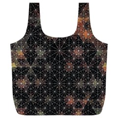 Abstract Psychedelic Geometry Andy Gilmore Sacred Full Print Recycle Bag (xl) by Sarkoni