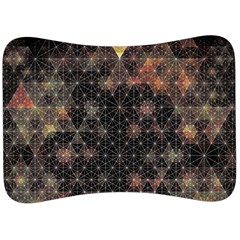 Abstract Psychedelic Geometry Andy Gilmore Sacred Velour Seat Head Rest Cushion by Sarkoni