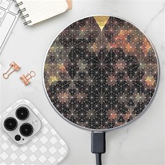 Abstract Psychedelic Geometry Andy Gilmore Sacred Wireless Fast Charger(white) by Sarkoni