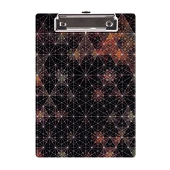 Abstract Psychedelic Geometry Andy Gilmore Sacred A5 Acrylic Clipboard by Sarkoni