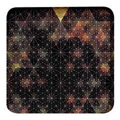 Abstract Psychedelic Geometry Andy Gilmore Sacred Square Glass Fridge Magnet (4 Pack) by Sarkoni