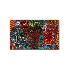 Somewhere Near Oblivion Nightmares Acid Colors Psychedelic Sticker Rectangular (100 Pack) by Sarkoni