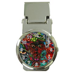 Somewhere Near Oblivion Nightmares Acid Colors Psychedelic Money Clip Watches by Sarkoni