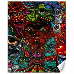 Somewhere Near Oblivion Nightmares Acid Colors Psychedelic Canvas 16  X 20  by Sarkoni