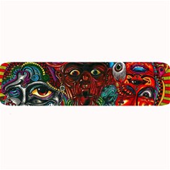 Somewhere Near Oblivion Nightmares Acid Colors Psychedelic Large Bar Mat by Sarkoni