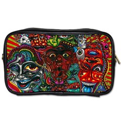 Somewhere Near Oblivion Nightmares Acid Colors Psychedelic Toiletries Bag (two Sides) by Sarkoni