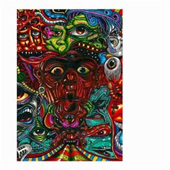 Somewhere Near Oblivion Nightmares Acid Colors Psychedelic Small Garden Flag (two Sides) by Sarkoni